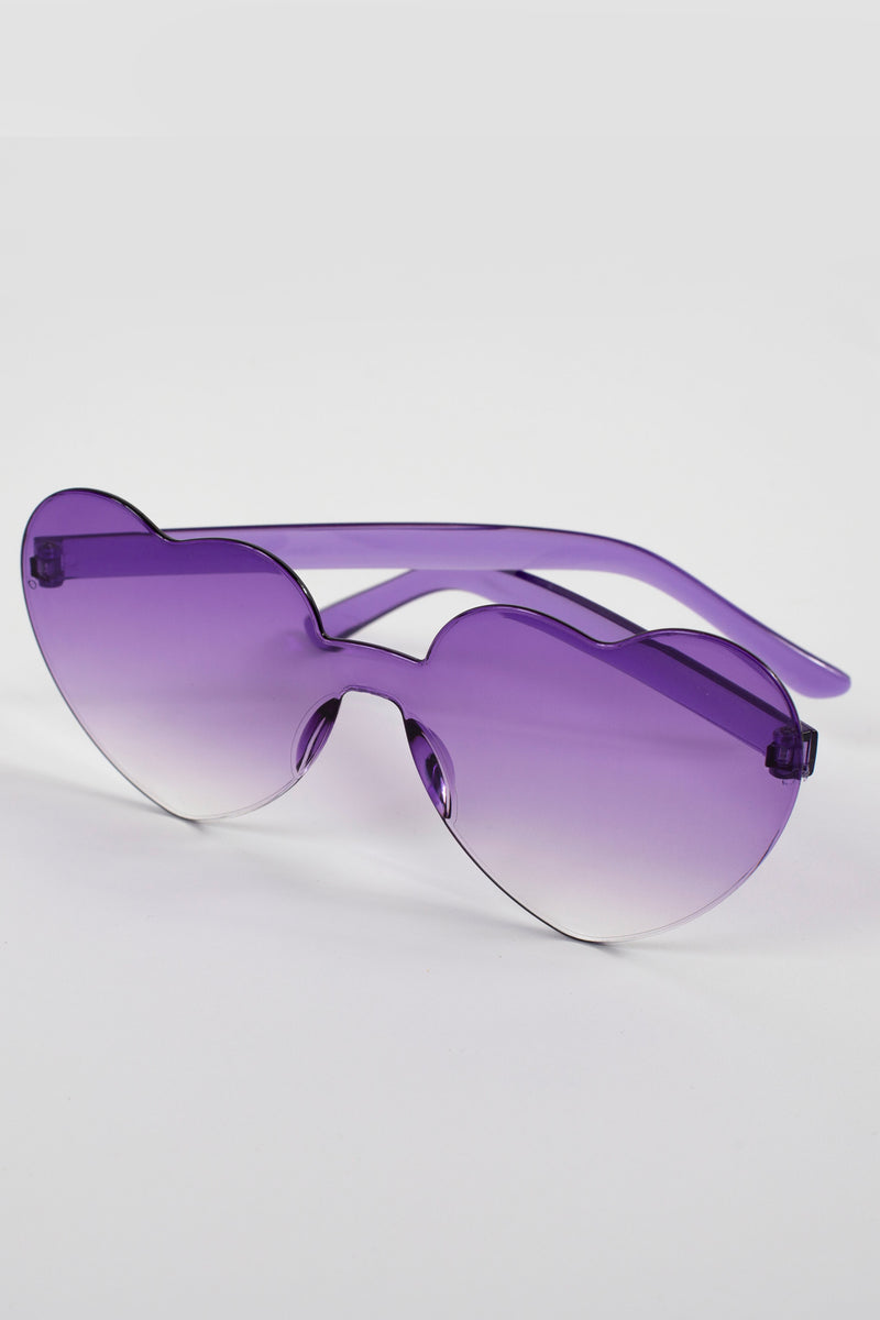 Purple ombre toned sunglasses plastic Stephanie Cat Eye Light Purple Sunglasses | GlassesShop main image 2