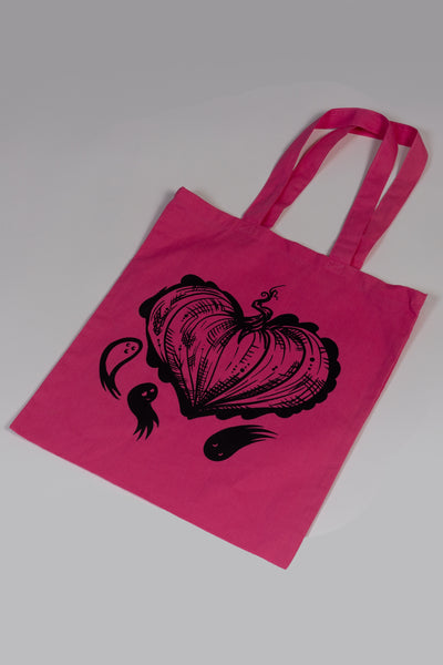 Halloween in my Heart Tote In Azalea