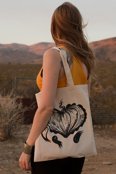 Halloween in my Heart Tote In Orange