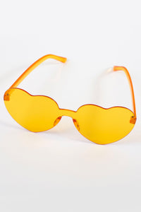 Heart Sunglasses in Yellow